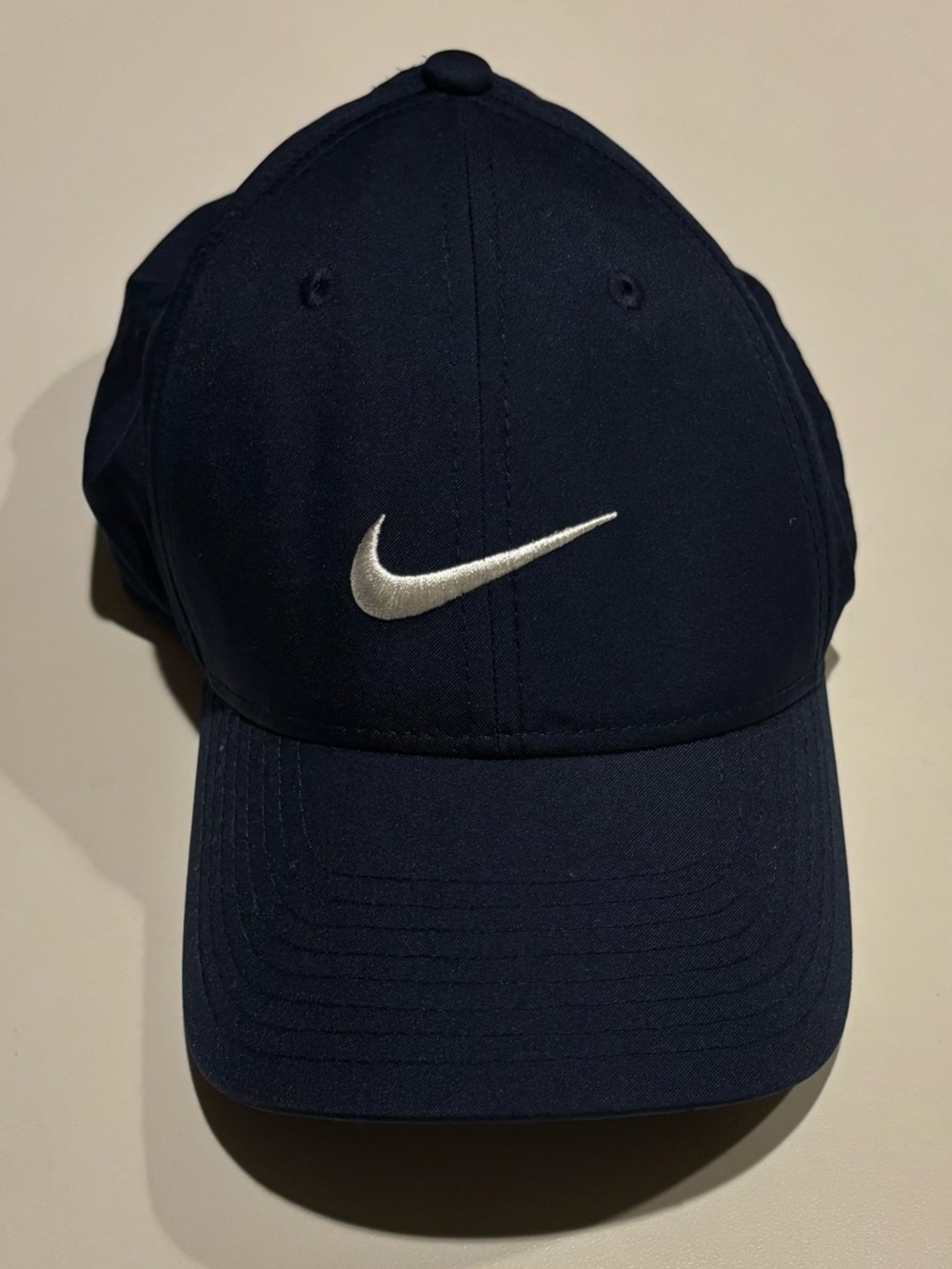 Nike Navy Baseball Cap with White Swoosh